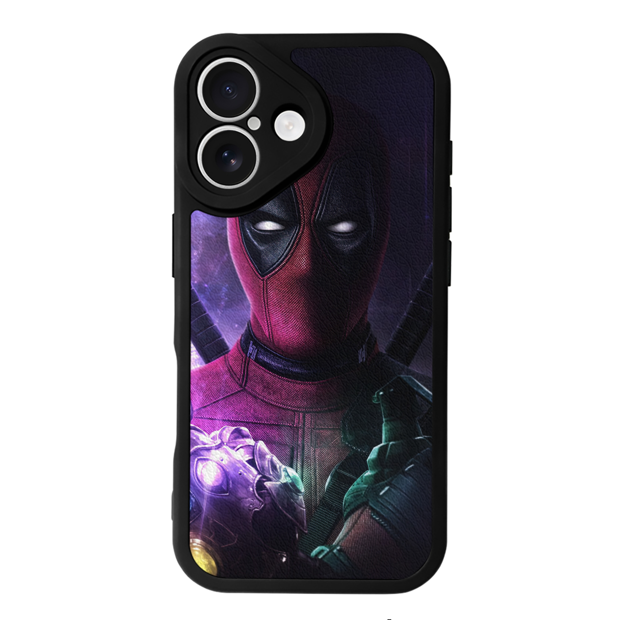（画像用） Deadpool デッドプール 【iPhone 16シリーズ対応】シリコンスマホケース（レザー調） 材質：シリコン